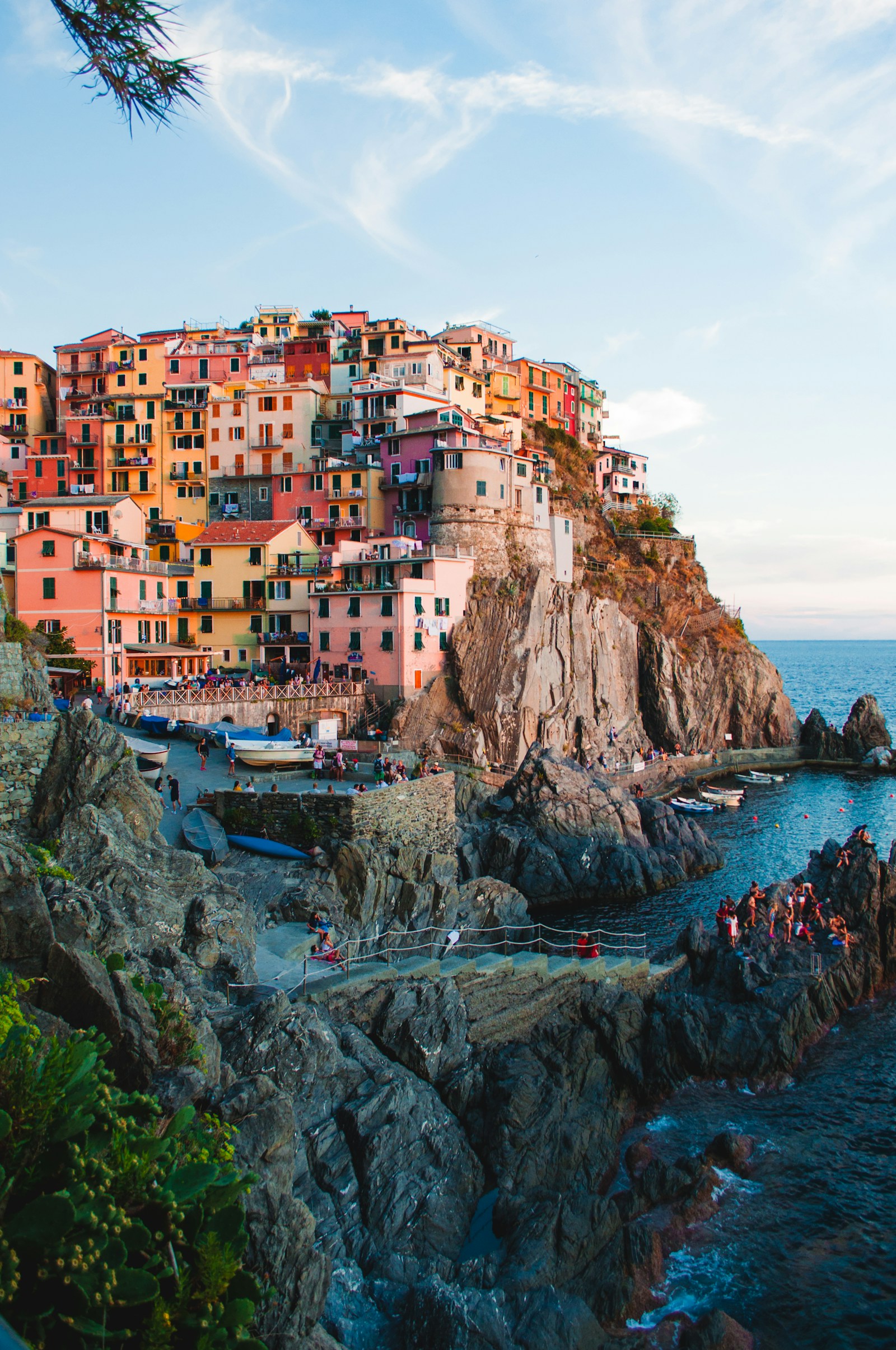 Manarola village on the Italian coast