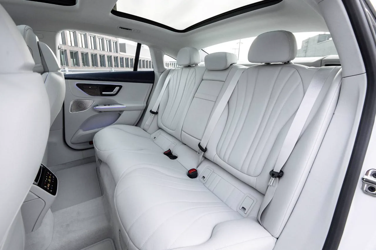 Mercedes E-Class / EQE rear passenger cabin VIP transfer