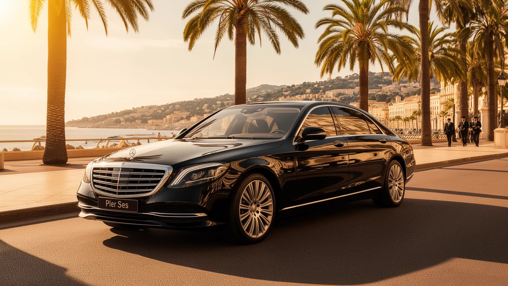 Luxury Mercedes fleet for private chauffeur service on the French Riviera