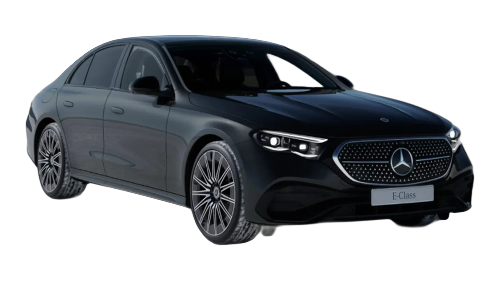 Mercedes E-Class / EQE luxury black exterior chauffeur French Riviera