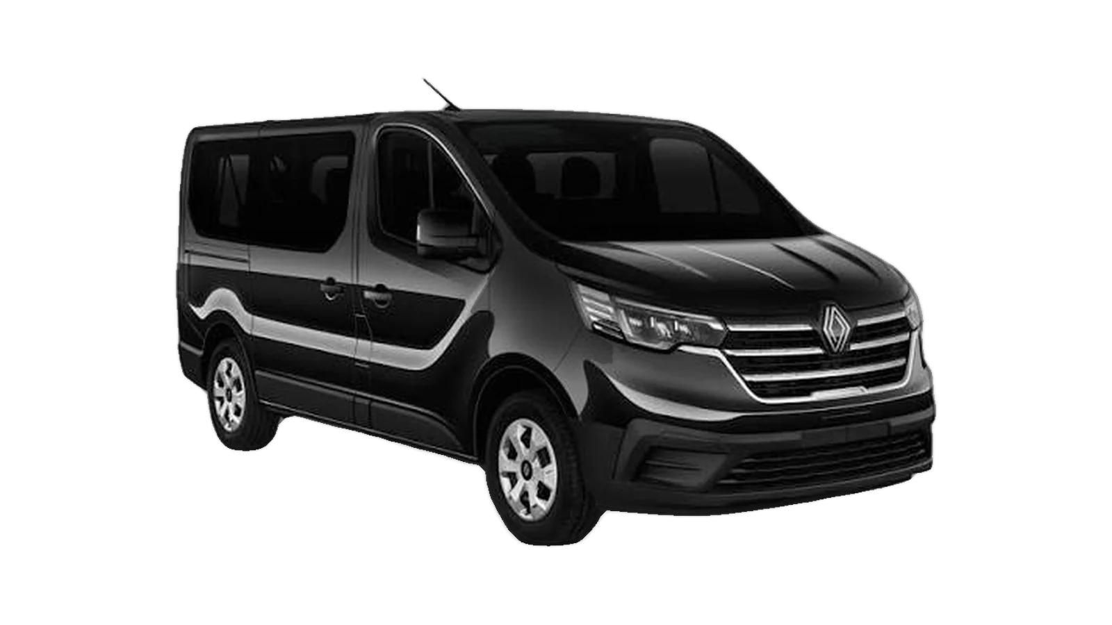 Renault Trafic luxury black exterior chauffeur French Riviera